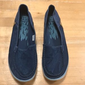 Canvas Merrell Slip-On’s in Denium
